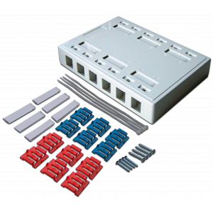 Коробка настенная на 12 кейстоунов, белая